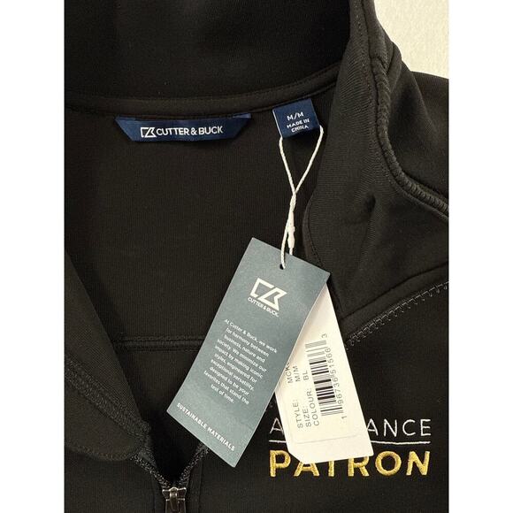 Men’s Cutter & Buck Black Abundance Patron Zip up Jacket Sz M - Picture 2 of 4